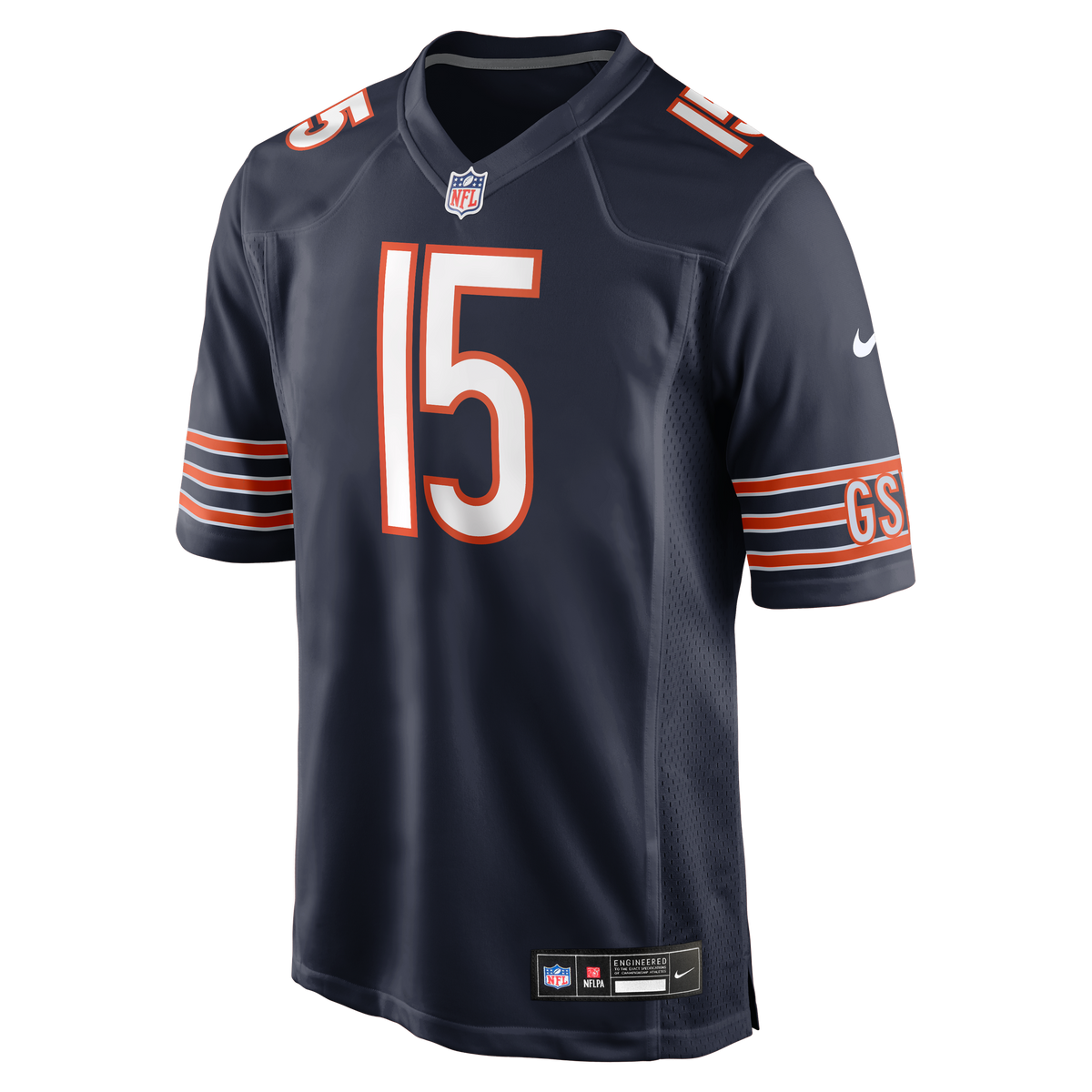 Chicago Bears NFL jersey — Rome Odunze #15 — back view