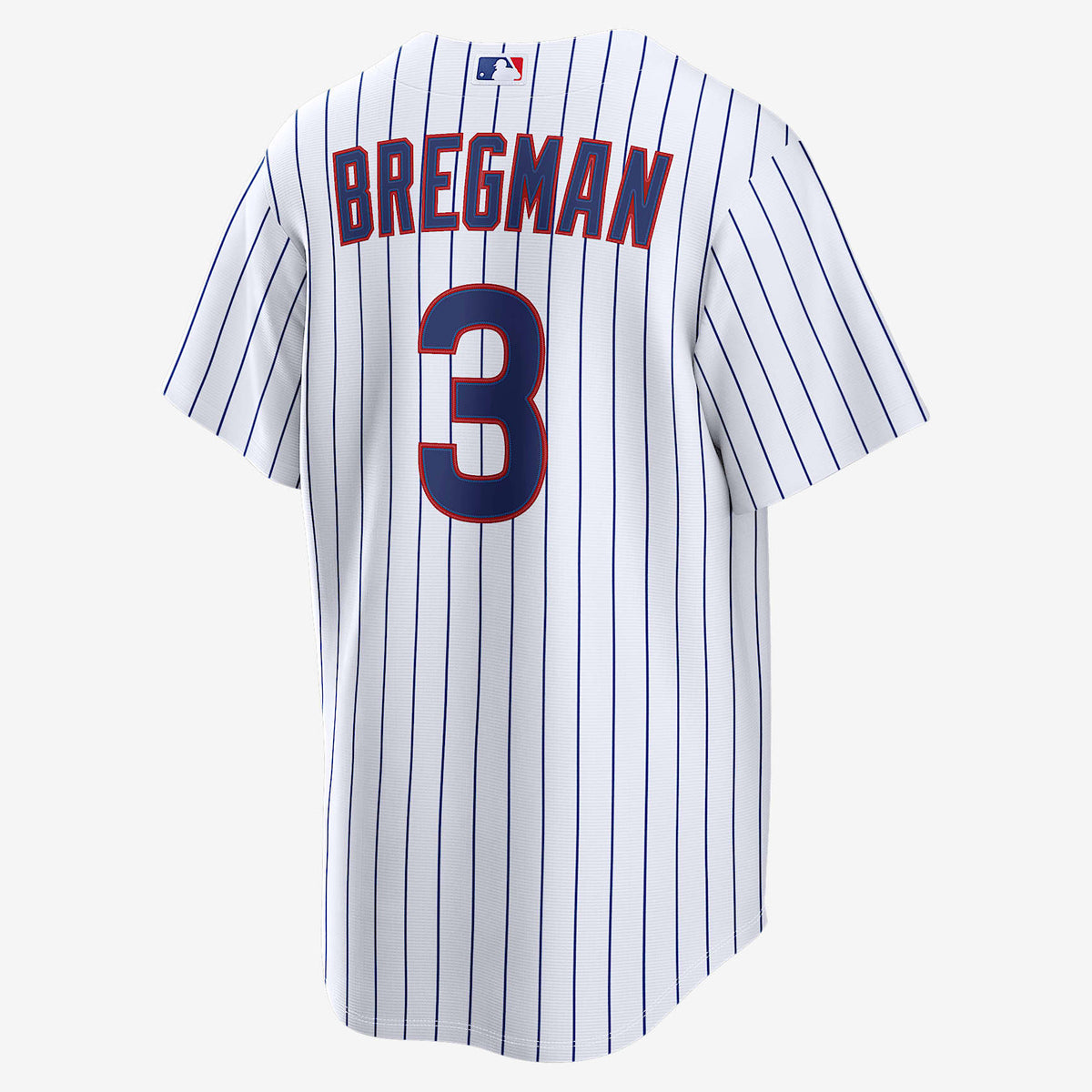 Chicago Cubs White Home Jersey — Alex Bregman #3 — back view