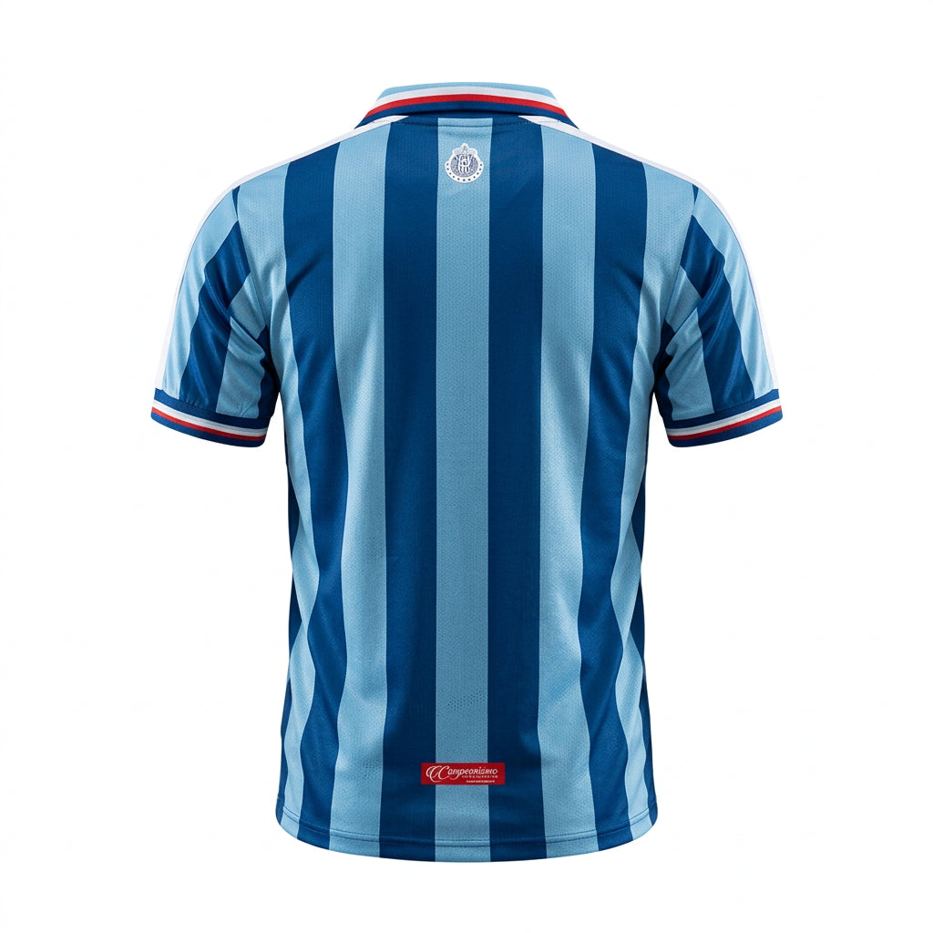 Back view of Chivas Guadalajara 2017/18 110th Anniversary retro soccer jersey