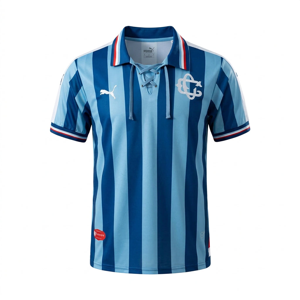 Front view of Chivas Guadalajara 2017/18 110th Anniversary retro soccer jersey