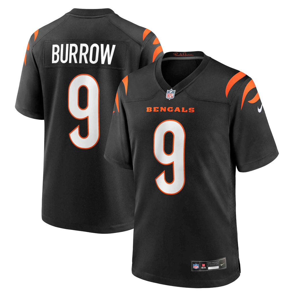 Cincinnati Bengals NFL jersey — Joe Burrow #9 — front view