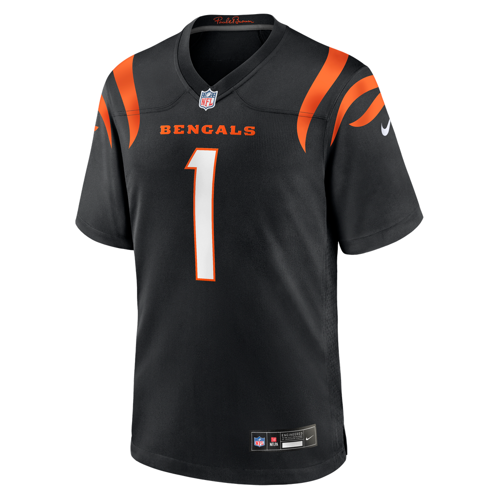 Cincinnati Bengals NFL jersey — Ja'Marr Chase #1 — back view