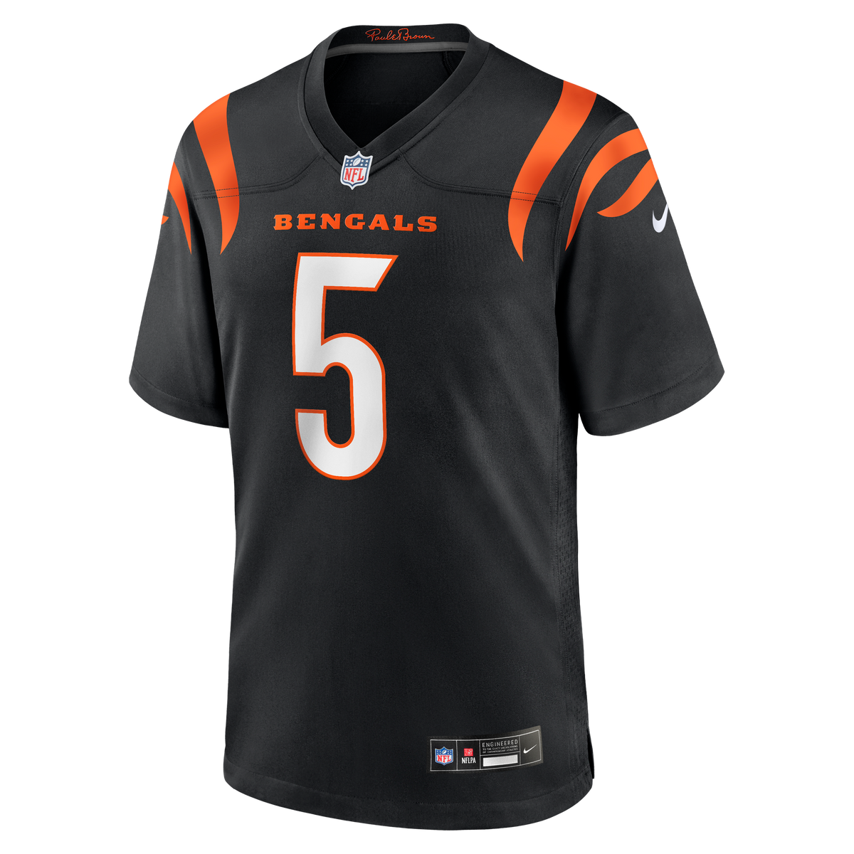 Cincinnati Bengals NFL jersey — Tee Higgins #5 — back view
