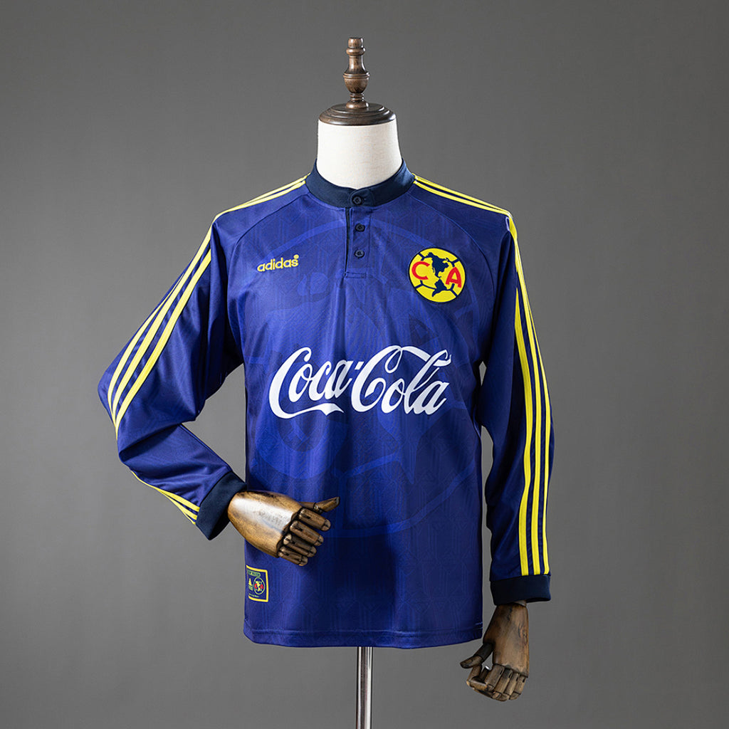 Club América 1997/98 Away Long Sleeve Retro Jersey – vista frontal