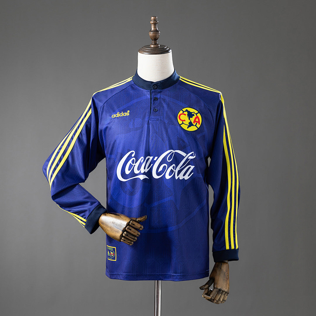 Club América 1997/98 Away Long Sleeve Retro Jersey – vista frontal