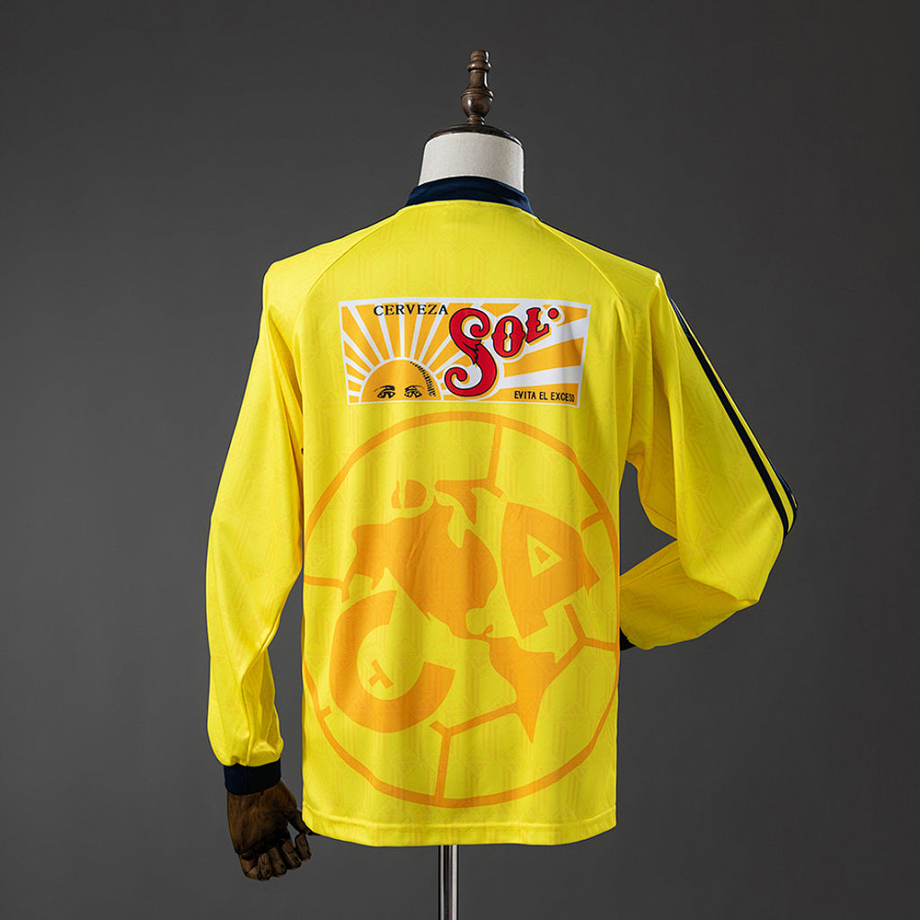 Club América 1997/98 Home Long Sleeve Retro Jersey – vista trasera