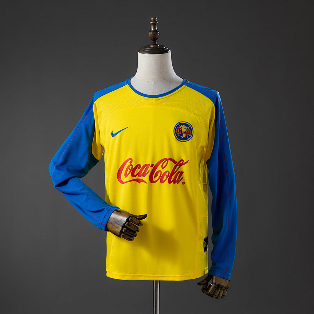 Club América 2003/04 Home Long Sleeve Retro Jersey – vista frontal