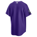 Colorado Rockies Purple Alternate men's jersey back