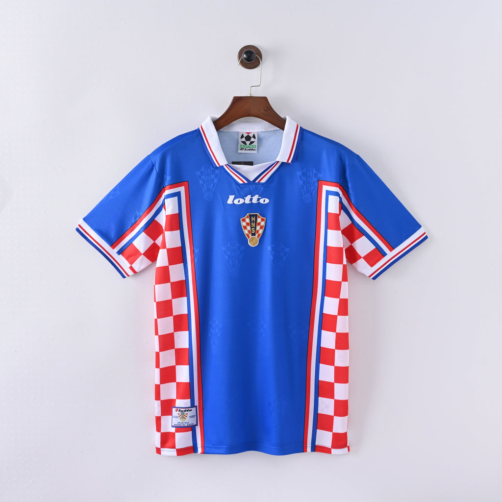 Croatia 1998 away retro jersey front