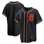 Detroit Tigers Jersey — Black Out Fashion — front view