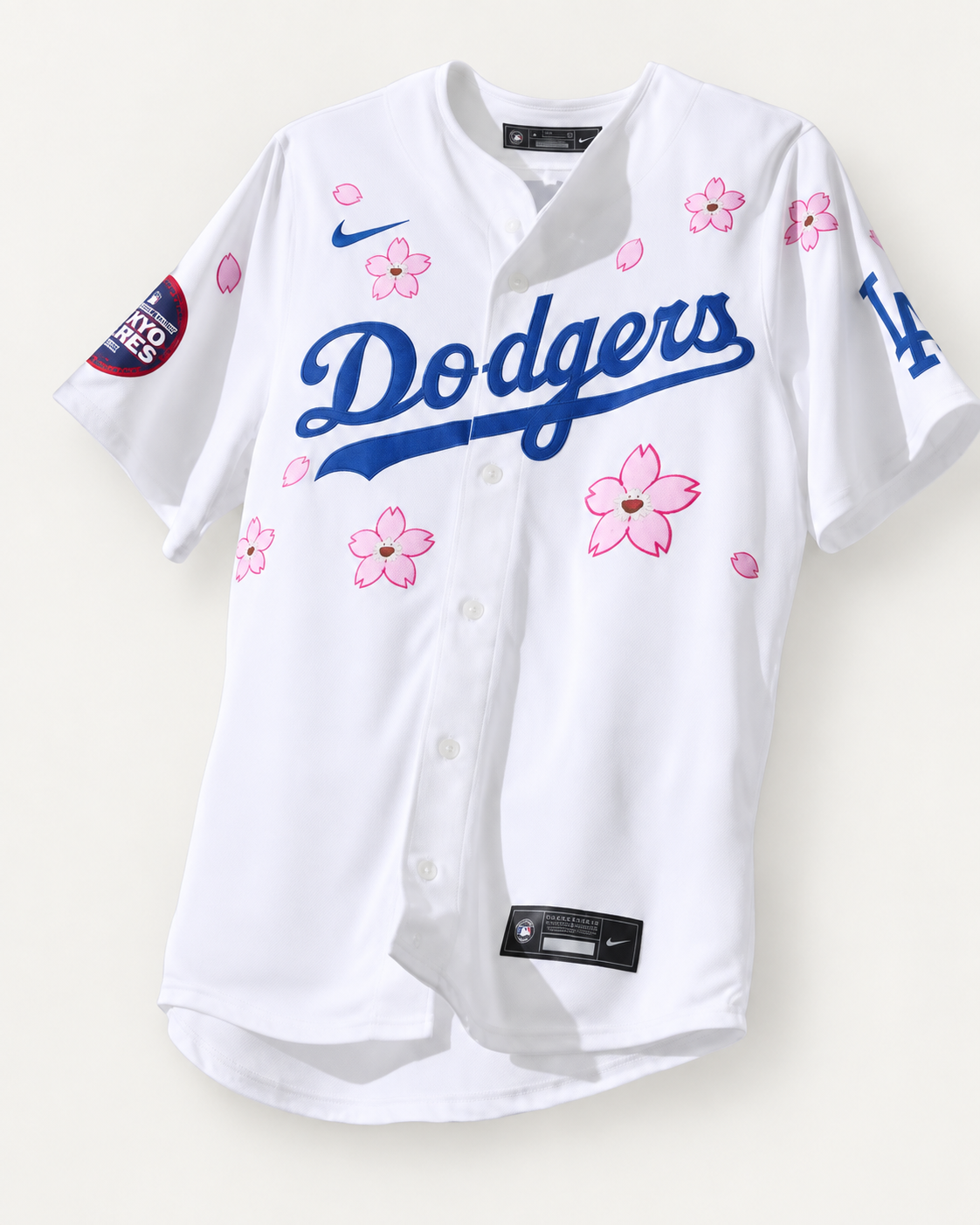 Los Angeles Dodgers Jersey — Cherry Blossom — front view
