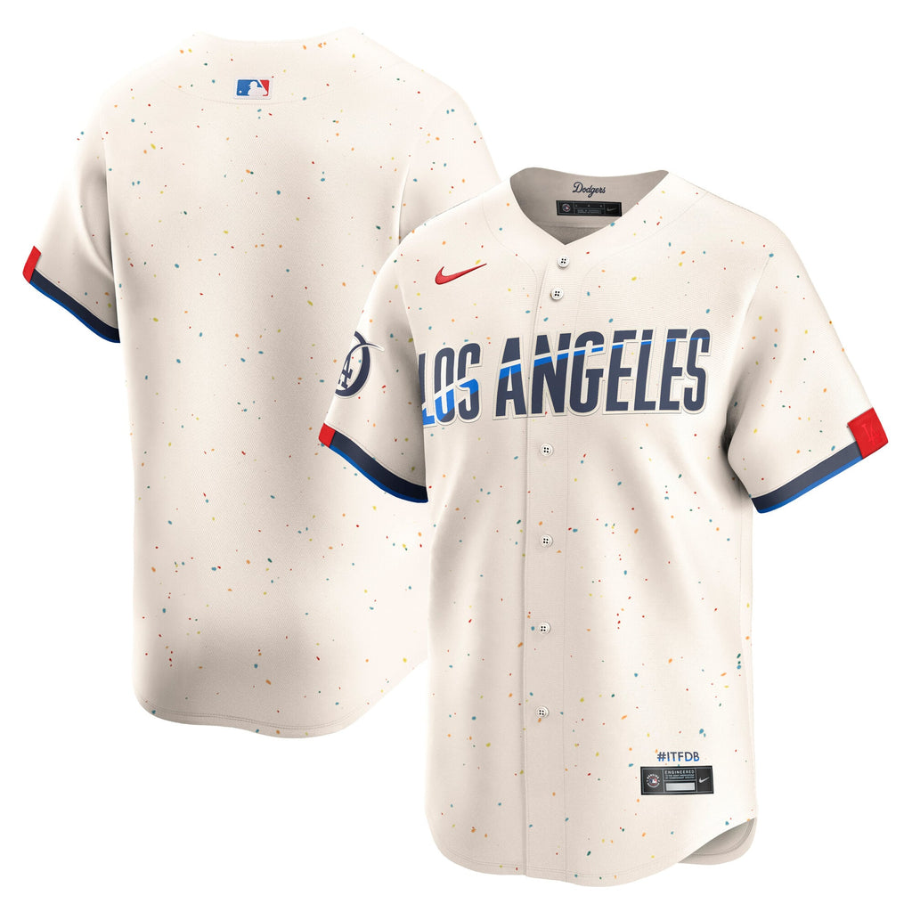 Los Angeles Dodgers Jersey — Cream City Connect — front and back views