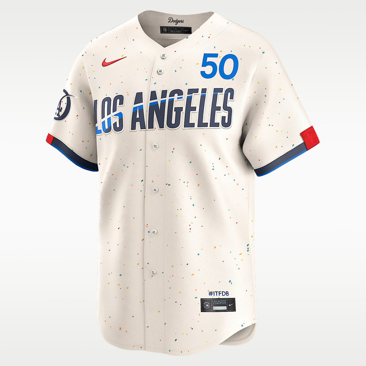 Los Angeles Dodgers Jersey — Cream City Connect — front view