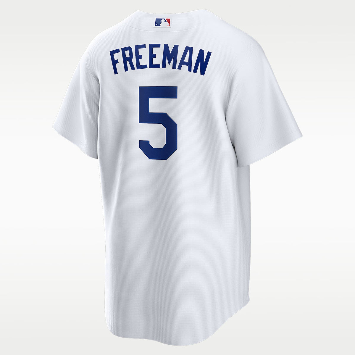 Los Angeles Dodgers Jersey — White Home — Freddie Freeman #5 — back view