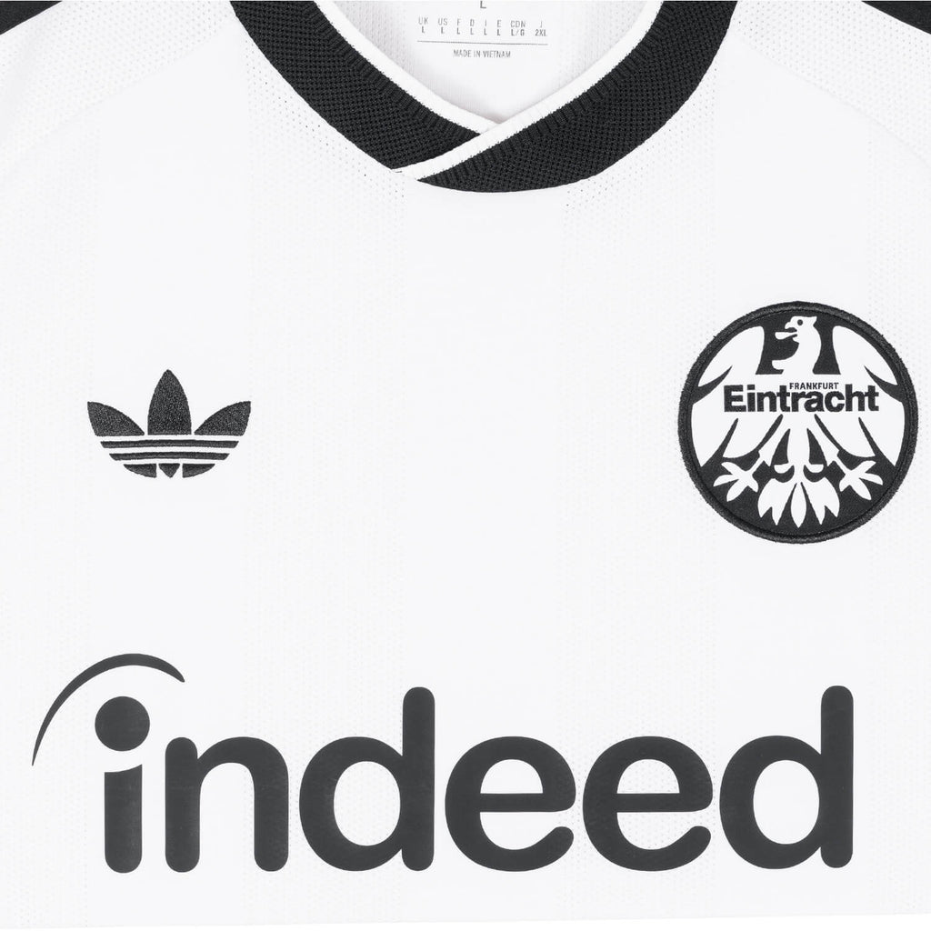 Eintracht Frankfurt 2026/27 away Fan jersey crest and sponsor detail