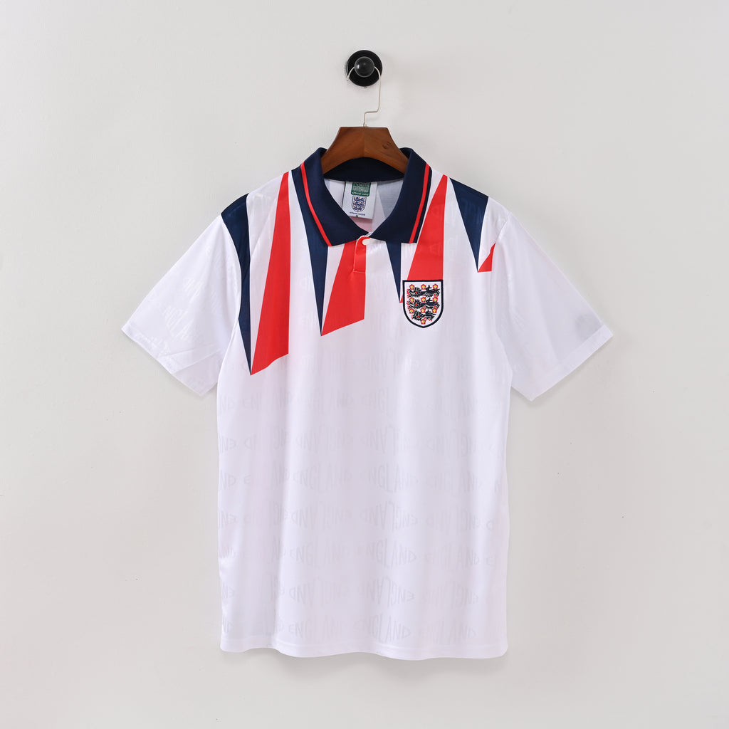 England 1992 Home Retro Jersey full front view