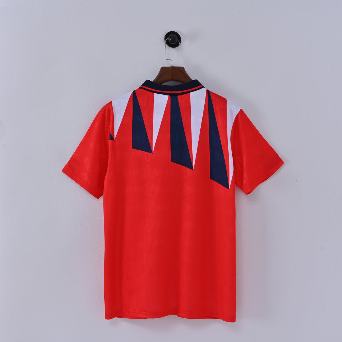 England 1992 Red Away Retro Jersey - detail