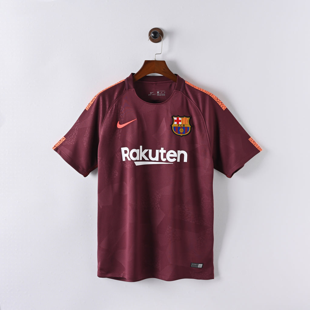 FC Barcelona 2017/18 Second Away Retro Jersey front view