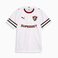 Fluminense 2026 away jersey Fan version front view in white with tricolor details