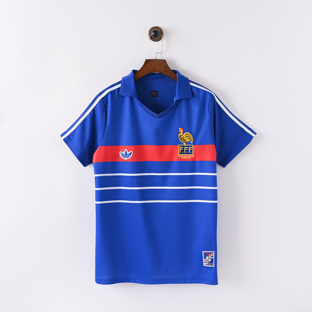 France 1982–84 Home Retro Jersey full front view