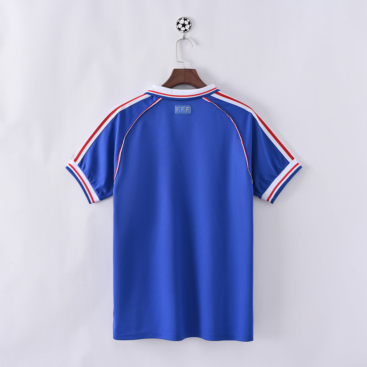 France 1998 Home Retro Jersey back view