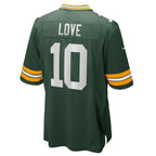 Green Bay Packers NFL jersey — Jordan Love #10 — back view