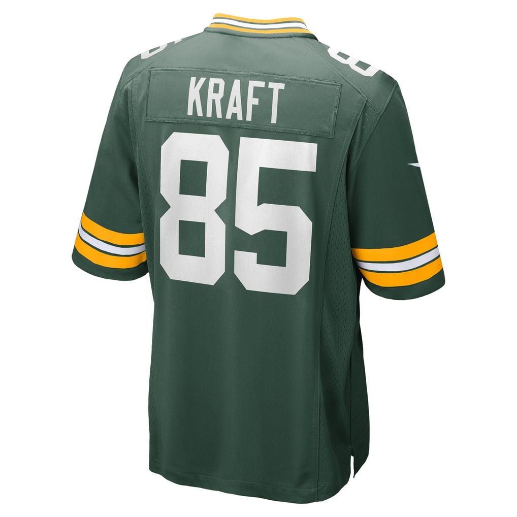 Green Bay Packers NFL jersey — Tucker Kraft #85 — back view