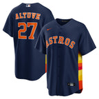 Houston Astros Jersey — Navy Alternate — back view