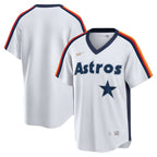 Houston Astros Jersey — Retro White Cooperstown — front view