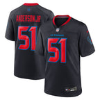 GoalStyle Houston Texans Navy jersey Will Anderson Jr. #51 front back