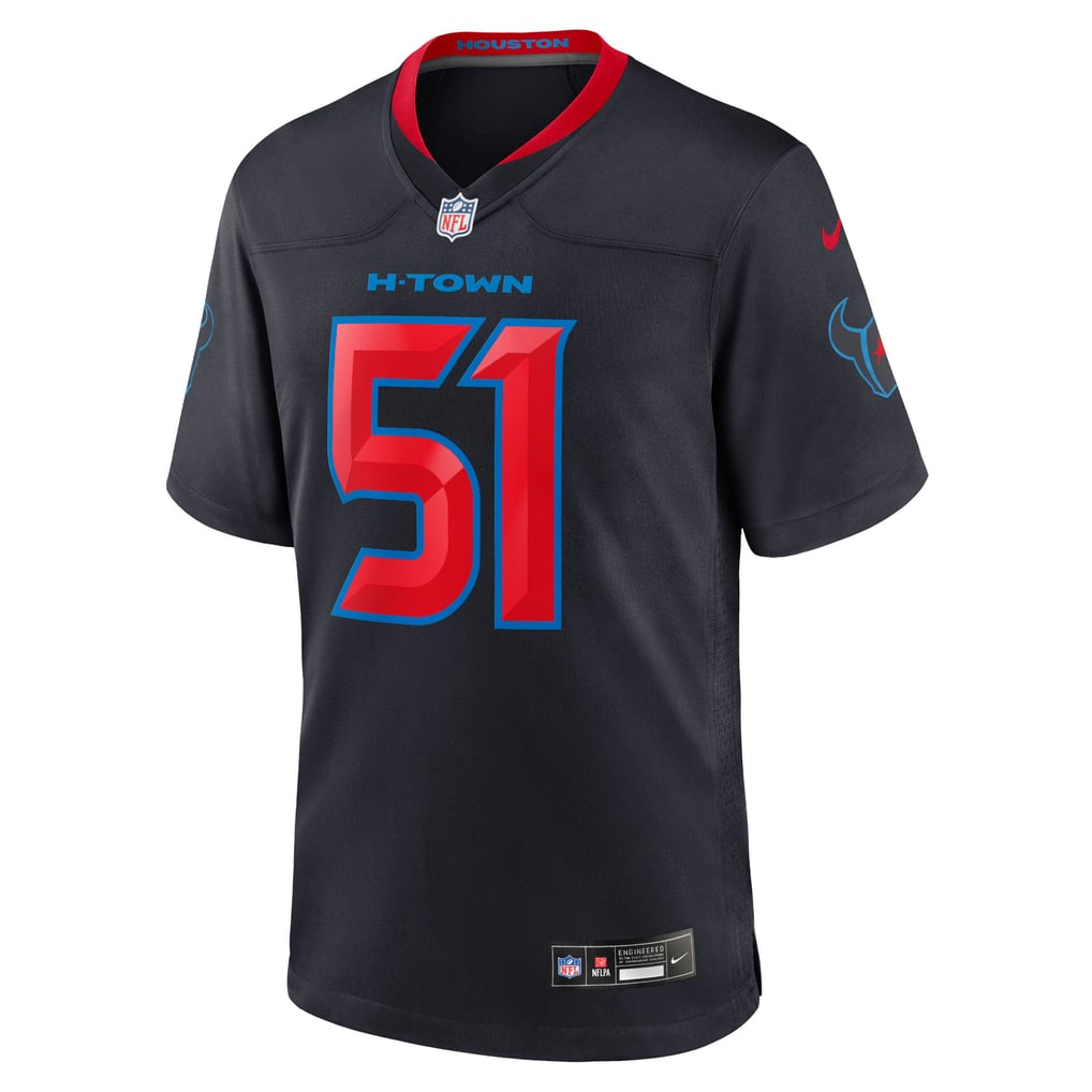 GoalStyle Houston Texans Navy jersey Will Anderson Jr. #51 front