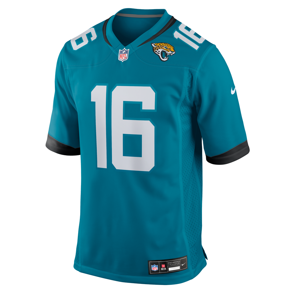 Jacksonville Jaguars NFL jersey — Trevor Lawrence #16 — back view