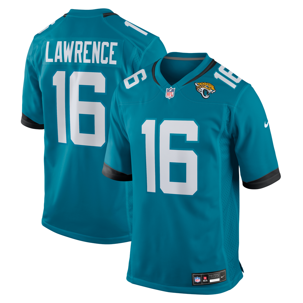 Jacksonville Jaguars NFL jersey — Trevor Lawrence #16 — front view