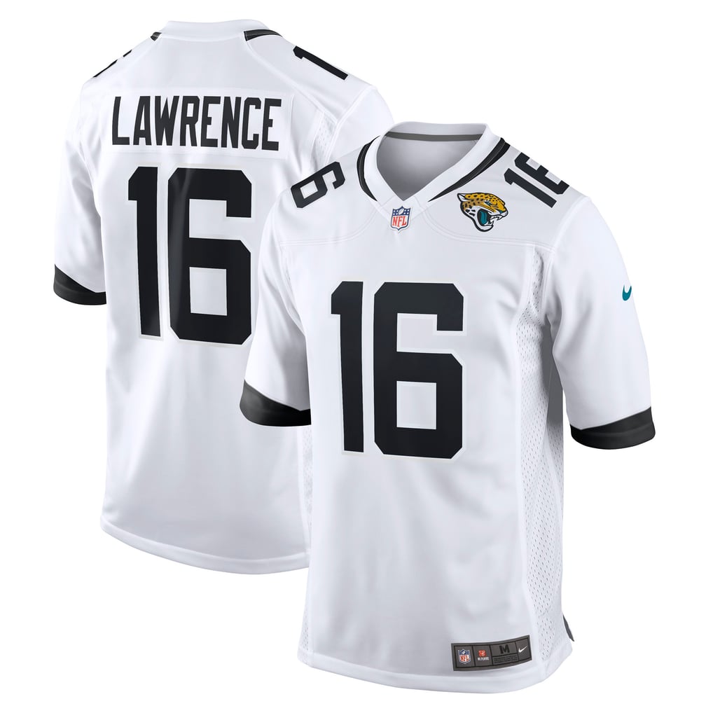 GoalStyle Jacksonville Jaguars White Jersey Trevor Lawrence #16 front back