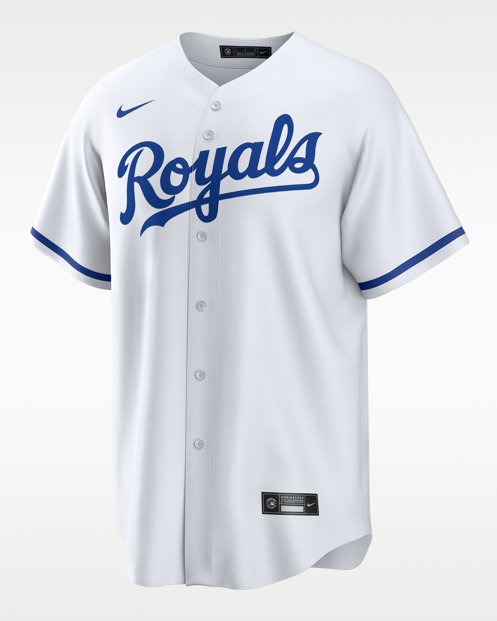 Kansas City Royals Jersey — White Home — Bobby Witt Jr. #7 — front view