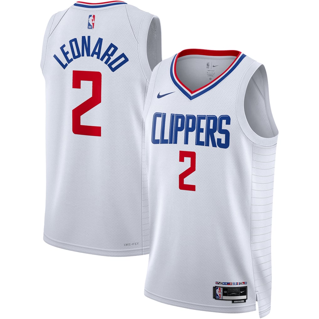LA Clippers 2025/26 Association Edition Kawhi Leonard #2 jersey front and back