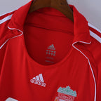 Liverpool FC 2006/07 home retro jersey collar detail