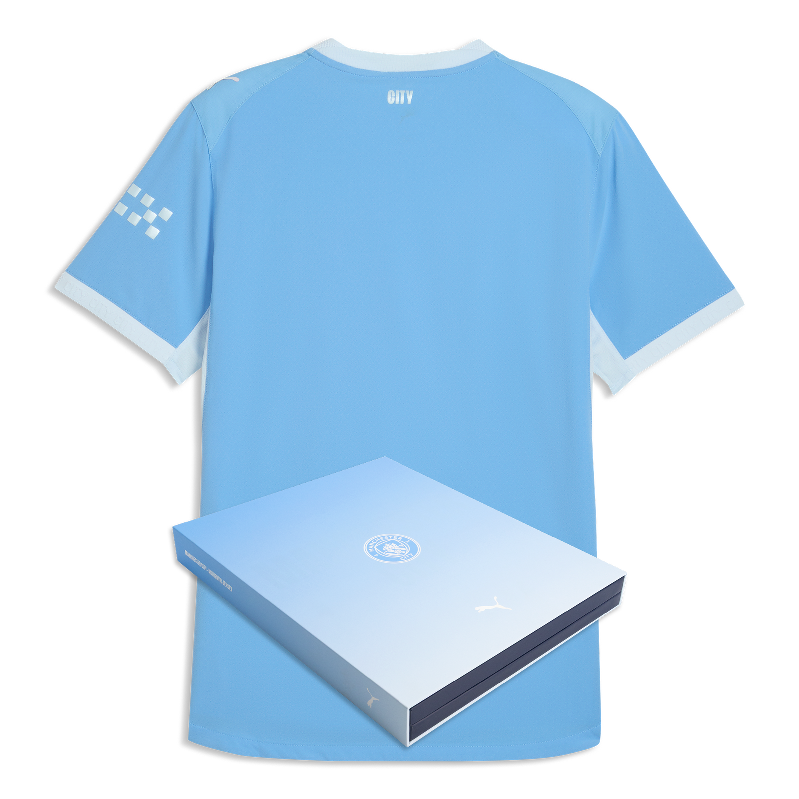 Manchester City 2026/27 Home men's Player authentic jersey – back view