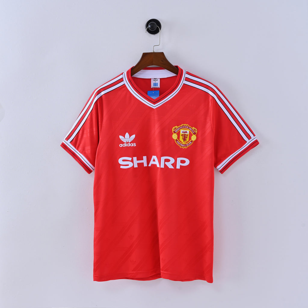 Manchester United 1986–88 Home Retro Jersey full front view
