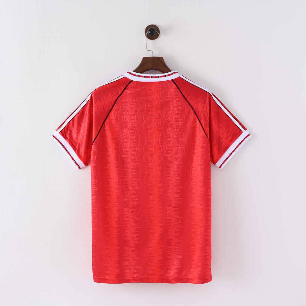 Manchester United 1991/92 Home Retro Jersey full back view