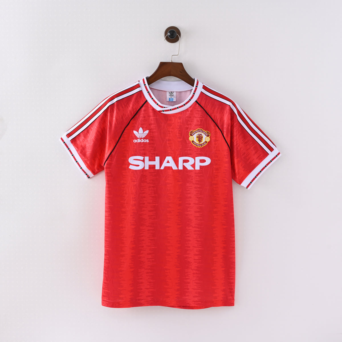 Manchester United 1991/92 Home Retro Jersey full front view
