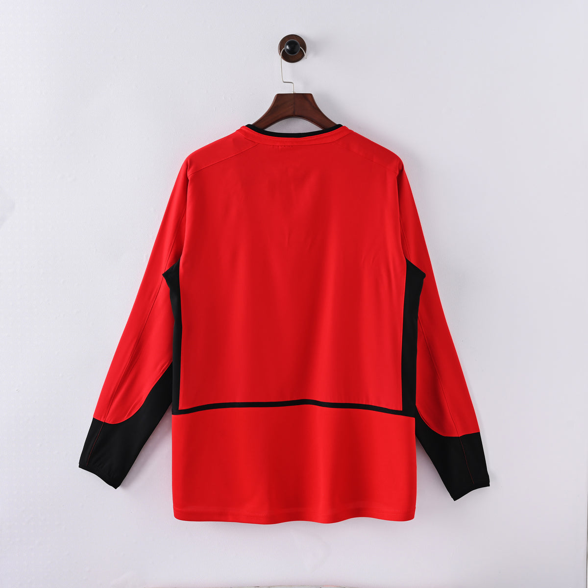 Manchester United 2002/03 Home Long Sleeve Retro Jersey full back view