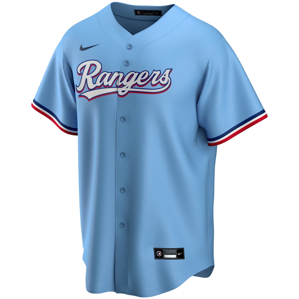 Texas Rangers Light Blue Alternate Jersey