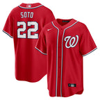 Washington Nationals Red Alternate Jersey — Juan Soto #22
