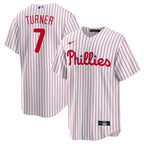 Philadelphia Phillies Jersey — White Home — Trea Turner #7