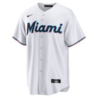 Miami Marlins Jersey — White Home — Agustín Ramírez #50 — back view