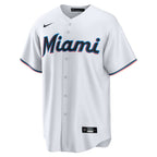 Miami Marlins Jersey — White Home — Jesús Sánchez #7 — back view