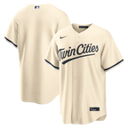 Minnesota Twins Cream Alternate jersey front and back, MLB, clean product view