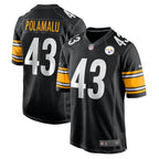 Pittsburgh Steelers NFL jersey — Troy Polamalu #43 — front and back views