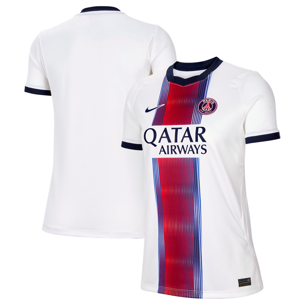 Paris Saint-Germain 2026/27 Away Women — vista frontal sin modelo